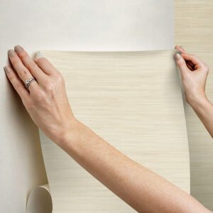Cashmere Classic Faux Grasscloth Peel and Stick Wallpaper