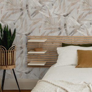 Neutral Bali Bamboo Peel and Stick Wallpaper