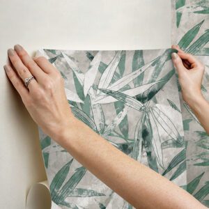 Jade Bali Bamboo Peel and Stick Wallpaper
