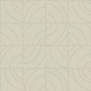 Taupe Batik Blok Peel and Stick Wallpaper