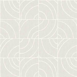 Grey Batik Blok Peel and Stick Wallpaper