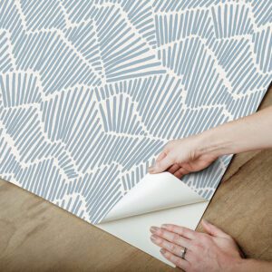 Periwinkle Ridge & Valley Peel and Stick Wallpaper