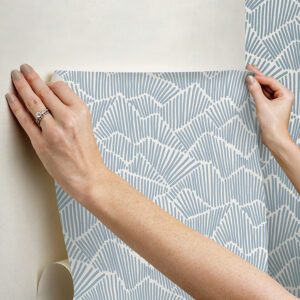 Periwinkle Ridge & Valley Peel and Stick Wallpaper