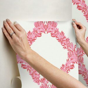 Valentino Wreath Peel and Stick Wallpaper