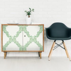 Jade Wreath Peel and Stick Wallpaper