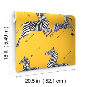 Sunbeam Zebra Safari Peel and Stick Wallpaper