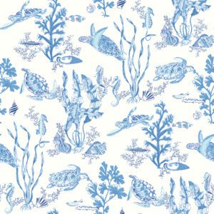 Azure Garparilla Peel and Stick Wallpaper