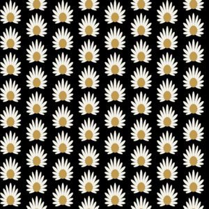 Black Fleur Peel and Stick Wallpaper