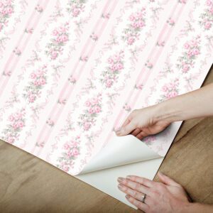 Pink Parfait Dreamy Days Peel and Stick Wallpaper