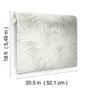 Neutral Cassava Palm Peel and Stick Wallpaper