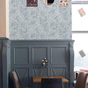 Cloud Blue Terrace Vines Peel and Stick Wallpaper