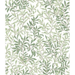 Herb Green Terrace Vines Peel and Stick Wallpaper