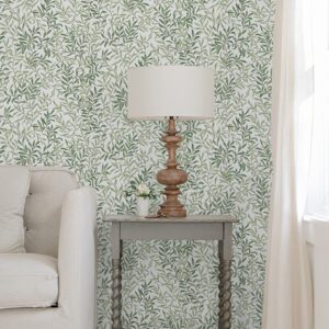 Herb Green Terrace Vines Peel and Stick Wallpaper