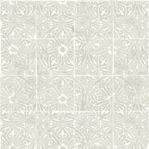 Grey Provincial Tile Peel and Stick Wallpaper