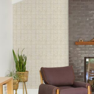 Cream Provincial Tile Peel and Stick Wallpaper
