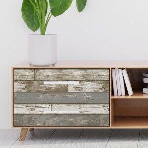Beige Scrap Wood Peel and Stick Wallpaper
