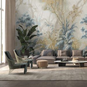 Modern,Luxury,Interior,Background,With,Panoramic,Windows,And,Nature,View,