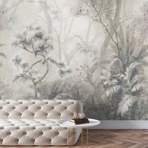 Modern,Classic,White,Interior,With,Capitone,Chester,Sofa,,Coffee,Table,