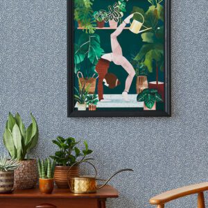 Soul Indigo Animal Print Wallpaper