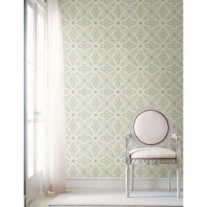 Off Beat Ethnic Turquoise Geometric Floral