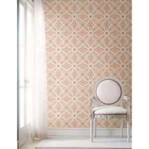 Off Beat Ethnic Red Geometric Floral