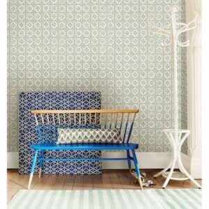 Geo Green Quatrefoil
