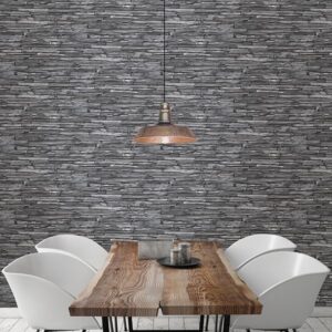Stacked Slate Charcoal Industrial