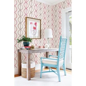 Banning Stripe Pink Geometric