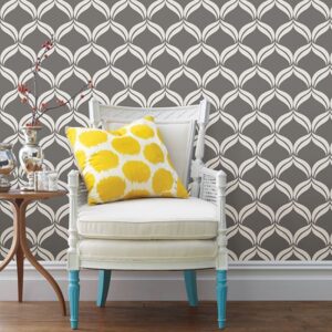 Petals Grey Ogee