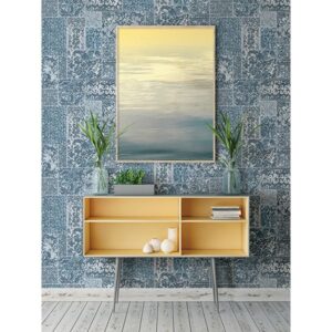 Esma Blue Vintage Carpet Wallpaper
