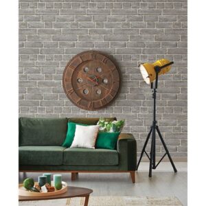 Facade Grey Brick Wallpaper