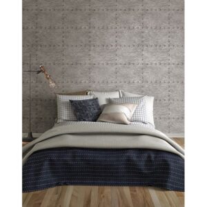 Otto Silver Hammered Metal Wallpaper