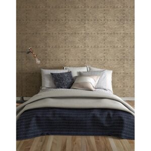 Otto Bronze Hammered Metal Wallpaper