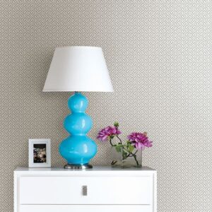 Sete Grey Greek Key Wallpaper