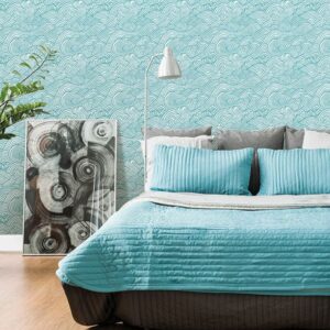 Mare Teal Wave Wallpaper