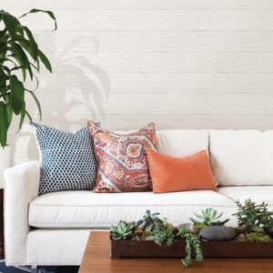 Salvaged White Wood Wallpaper
