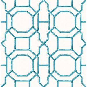 0021394 summer teal trellis wallpaper