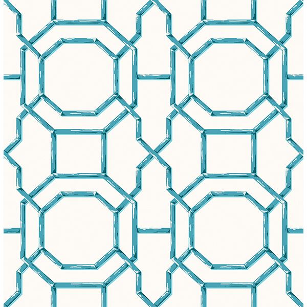 0021394 summer teal trellis wallpaper