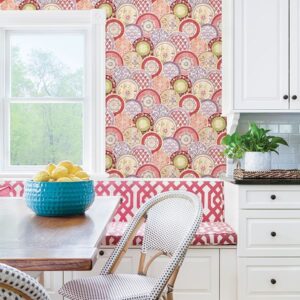 Laguna Pink Plate Wallpaper