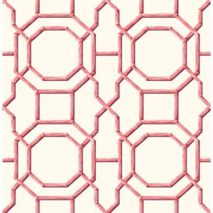 0021406 summer coral trellis wallpaper