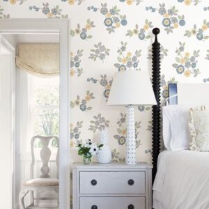Malaga Grey Floral Wallpaper