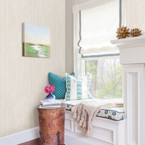 Illusion Beige Faux Wood Wallpaper