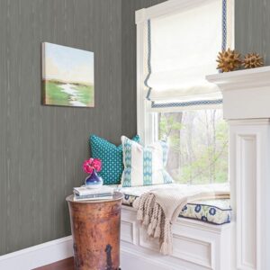 Illusion Grey Faux Wood Wallpaper