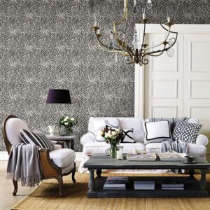 Splendid Platinum Animal Print Wallpaper