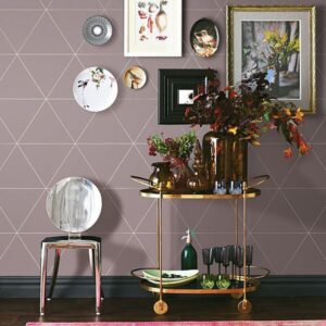 Twilight Purple Geometric Wallpaper