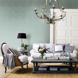 Luminous Ice Geometric Wallpaper