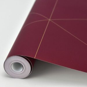Twilight Red Geometric Wallpaper