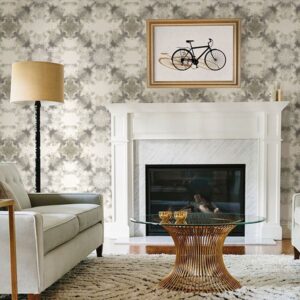 Mysterious Taupe Abstract Wallpaper