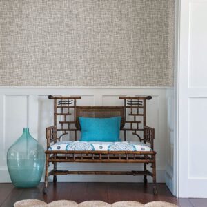 Shanti Grey Grid Wallpaper