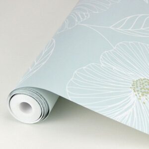 Mythic Seafoam Floral Wallpaper